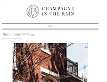 Tablet Screenshot of champagneintherain.com